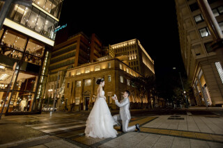 ロマンティックなプロポーズ再現ショット♡