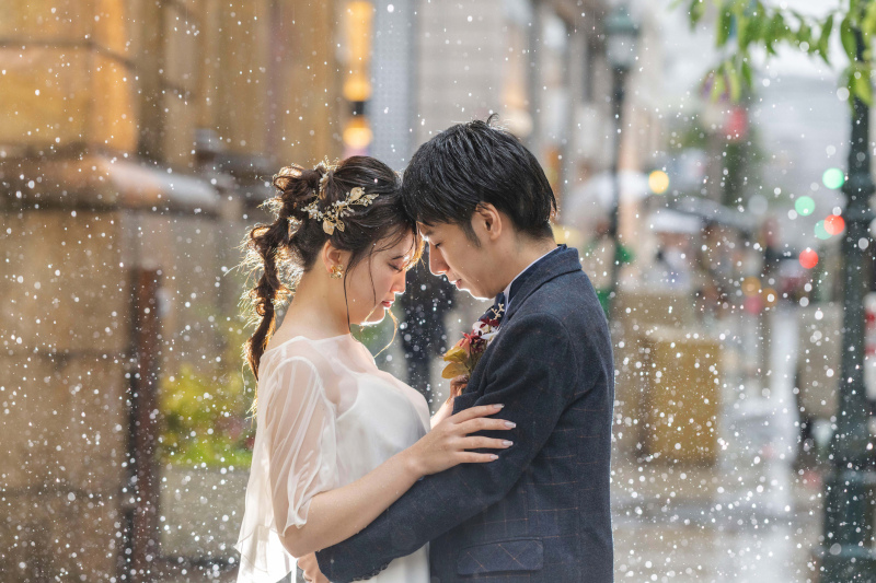 綿帽子を使った和装フォト☆