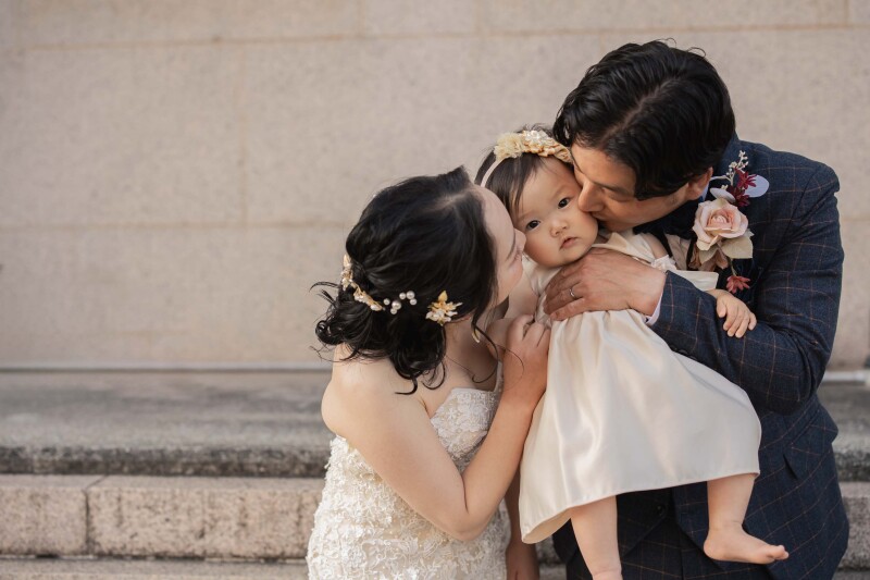 お子様と一緒に楽しむファミリーフォトウェディングin神戸☆*