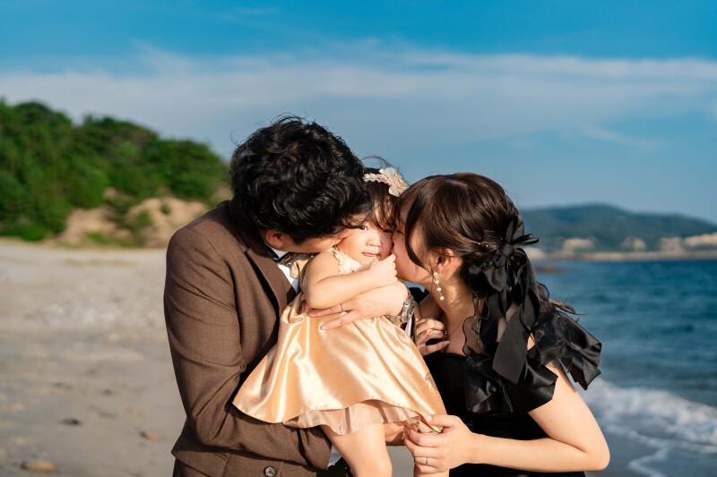 お子様と一緒に楽しむファミリーフォトウェディングin神戸☆*