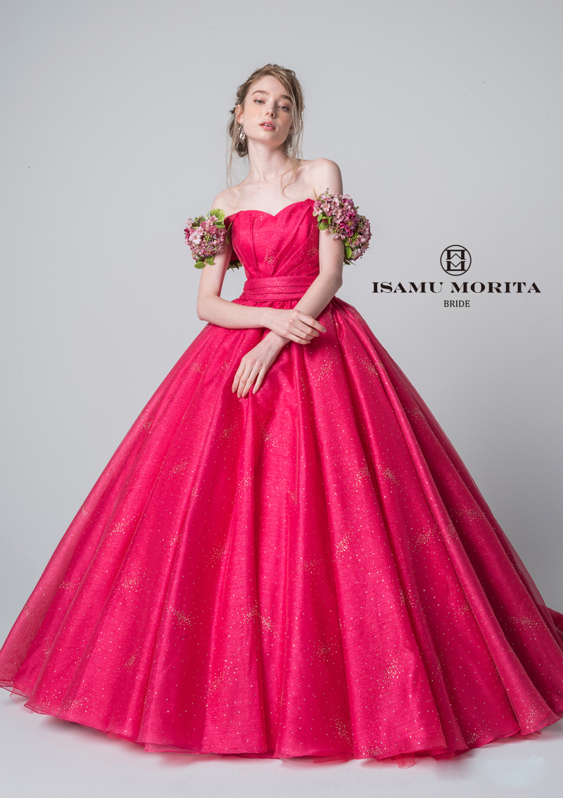 イサムモリタ ピンクカラ ドレス 着こなし ステキ 公開日 19年7月15日 ブライダルフォトスタジオhorio 愛媛県でフォトウェディング探すならphotorait