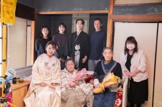 花嫁姿を見てもらえて良かった♪