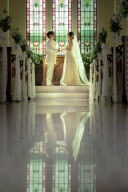 ドレスの撮影も川地家で！