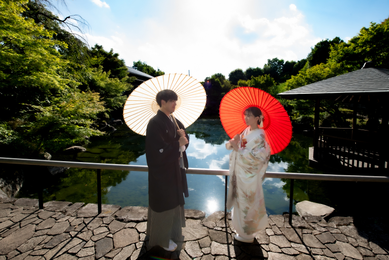 雨天でも酷暑でも日程変更の煩わしさなし!庭園とお茶室プラン♡