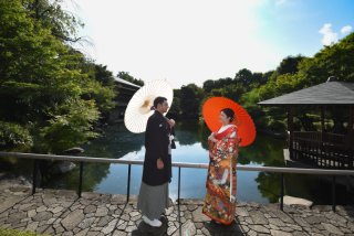 日程限定がお得!当スタジオで人気の庭園+和室プラン!