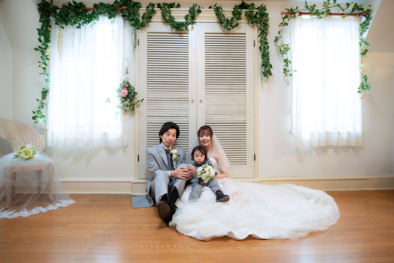 お子様も一緒にフォトウエディングしませんか✨