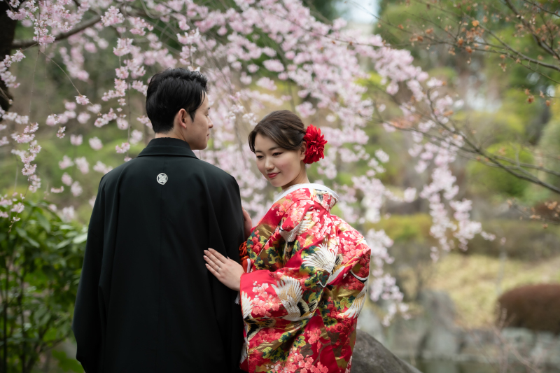 春は枝垂れ桜♡目白庭園の予約まだ間に合います!