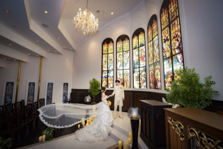 お好みのチャペルから選べる！セレモニー風フォト♡