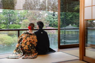 期間限定☆庭園撮影に趣あるお茶室撮影がサービスに!