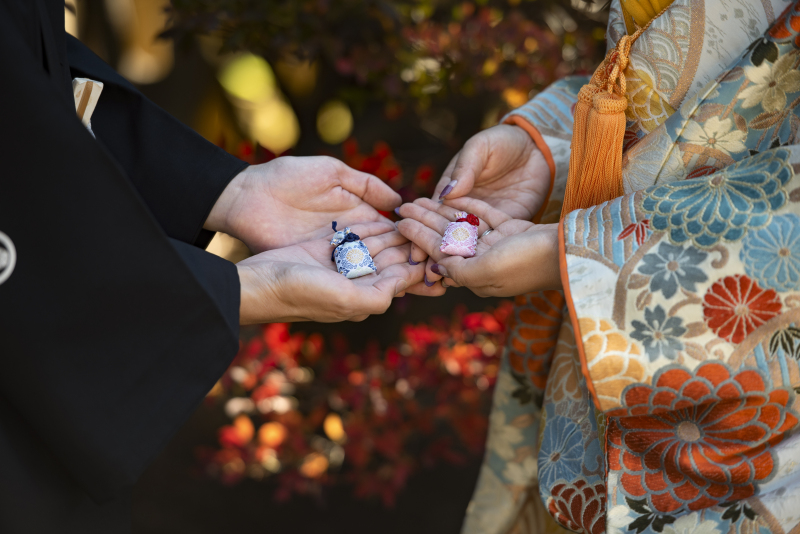 人生の節目として夫婦の誓いをたてる証『結婚奉告祭』もできる神社フォト♪