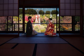 趣ある庭園和室！