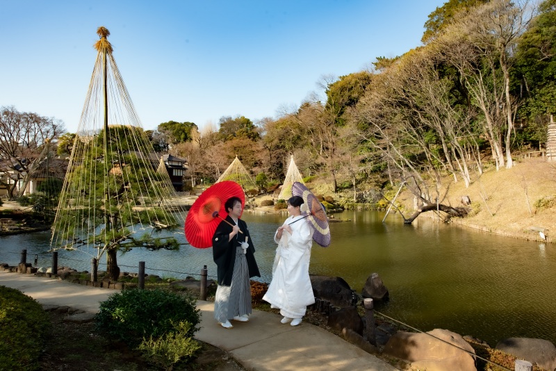 スタジオから20分★肥後細川庭園で撮影♪