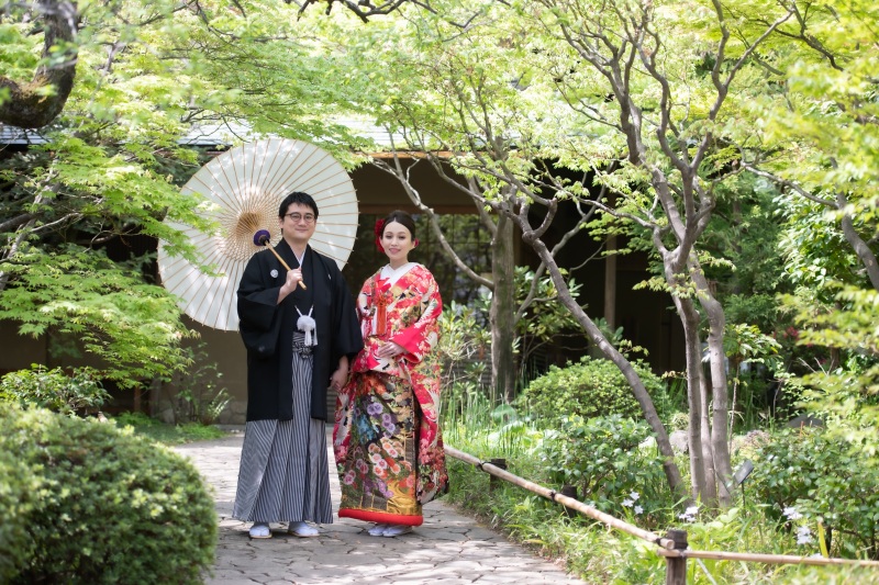 新緑の目白庭園の予約受付中♪