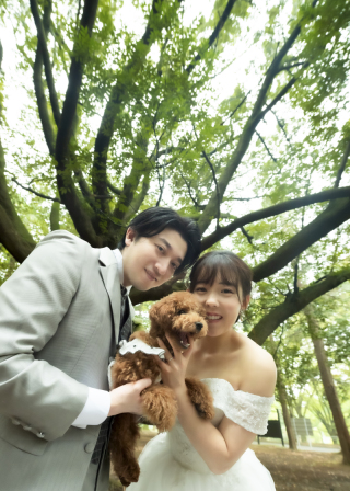 愛犬と叶えるフォトウエディング！