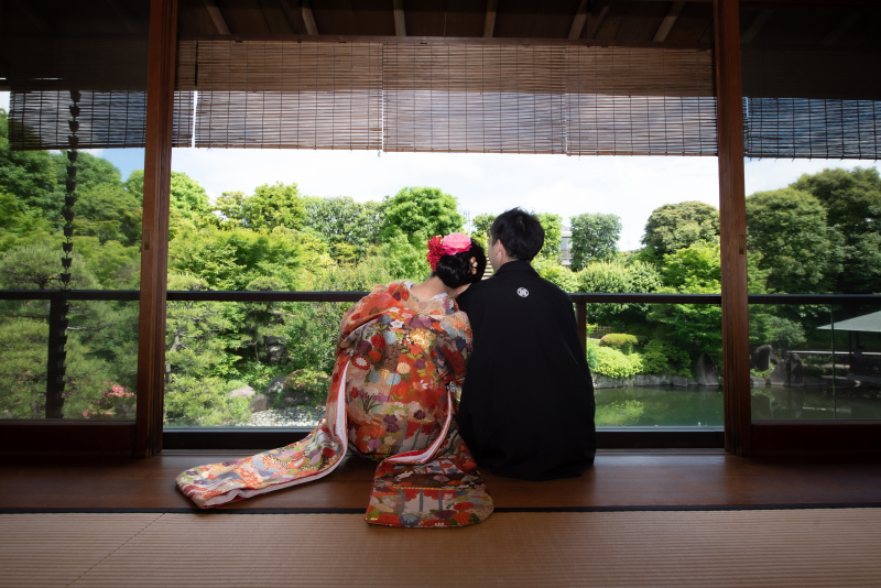 趣ある和室撮影がサービス!お得な庭園撮影プラン♬