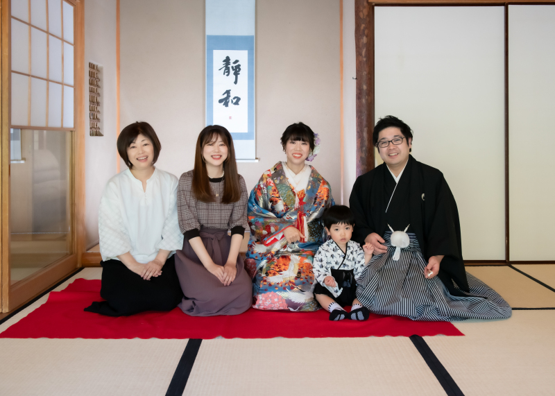 お子様と一緒にファミリーウエディングフォト♪