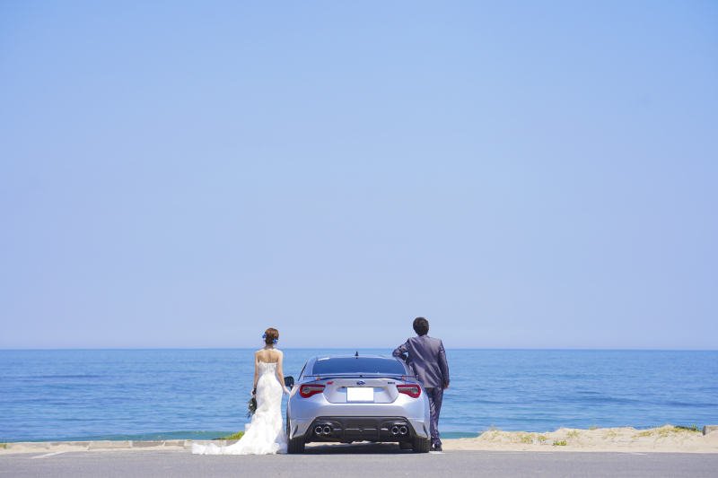 愛車×海ロケーション