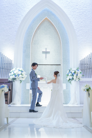 まるで挙式のような♡チャペルでの前撮り撮影