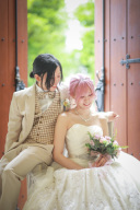 姉妹店チャペルでのウェディングフォト