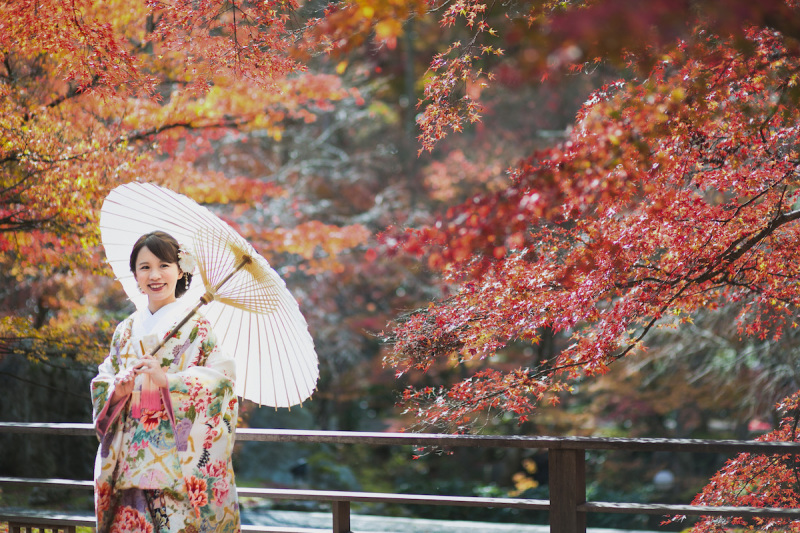 紅葉フォトならSHOZANのプライベート庭園で！