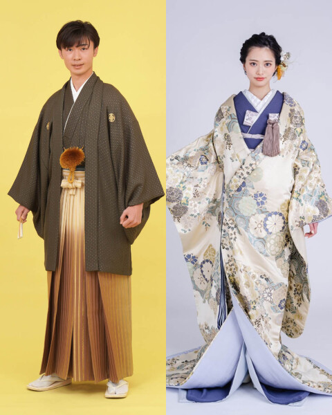 〈白系打掛〉カップルコーデ