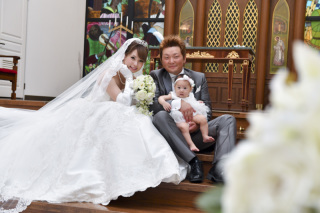 ドレス姿で写真だけでも!お子様と一緒のパパママフォト☆