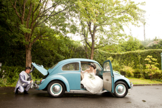 車やバイク、愛車との写真もばっちり!