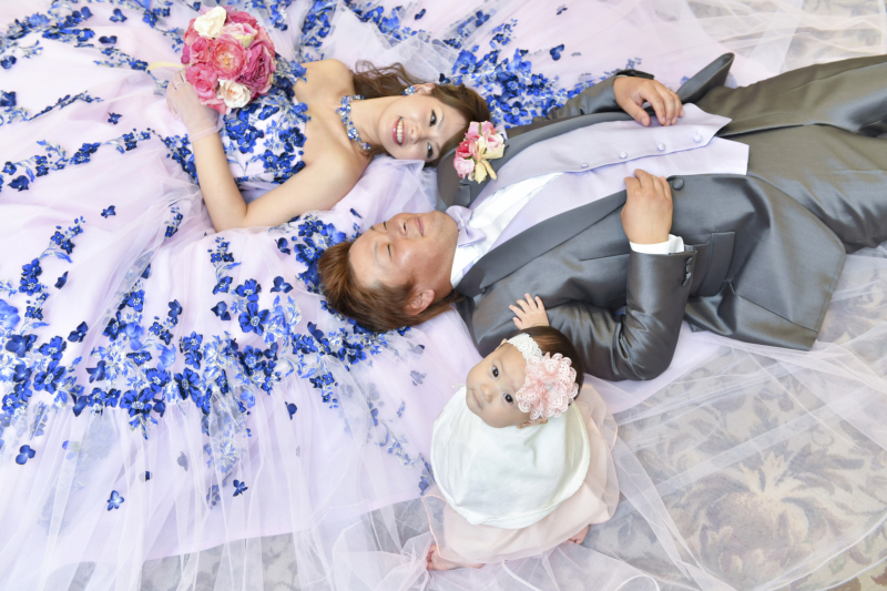 ドレス姿で写真だけでも！お子様と一緒のパパママフォト☆