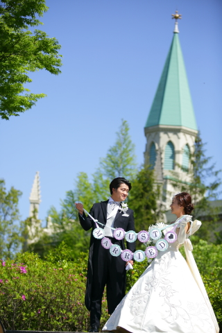 緑の中でのロケフォトがおすすめ!