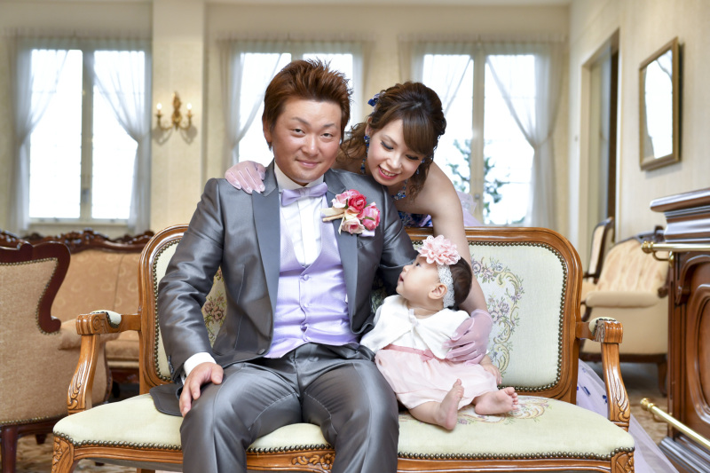 ドレス姿で写真だけでも！お子様と一緒のパパママフォト☆