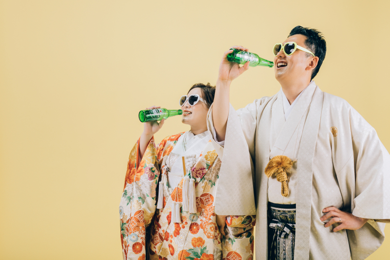 今がお得！和装スタジオ+洋装ビーチフォトプラン