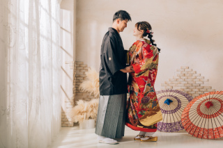 早割プラン!和装スタジオ+洋装ビーチフォトプラン