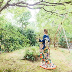 印象をガラリと変えよう♬おすすめの青色の色打掛!