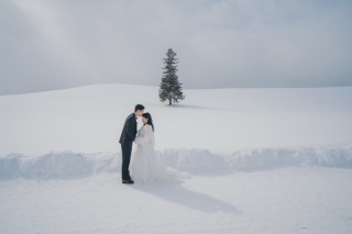 今年の冬は、雪の美瑛でロケーションフォト!