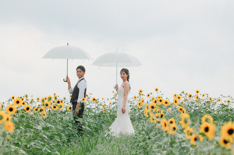 もはや特別な景色♡雨の日のウエディングフォト!