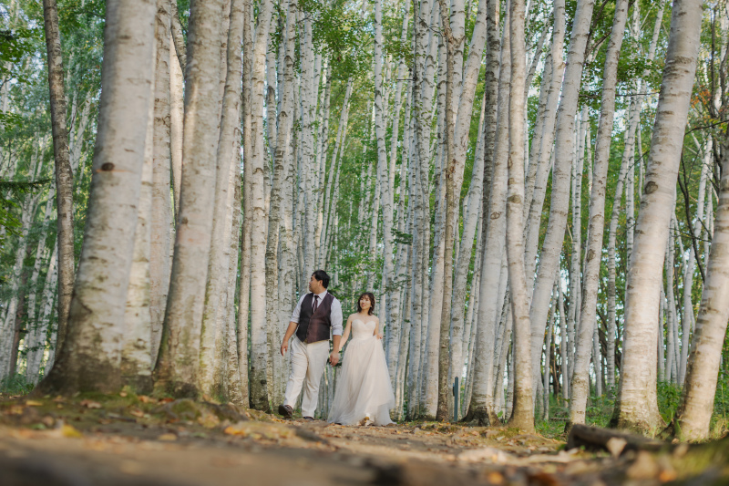 北海道の大自然で叶える、とっておきの結婚写真を