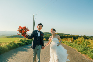 就実の丘で、美瑛の景色をまるごと1枚に!
