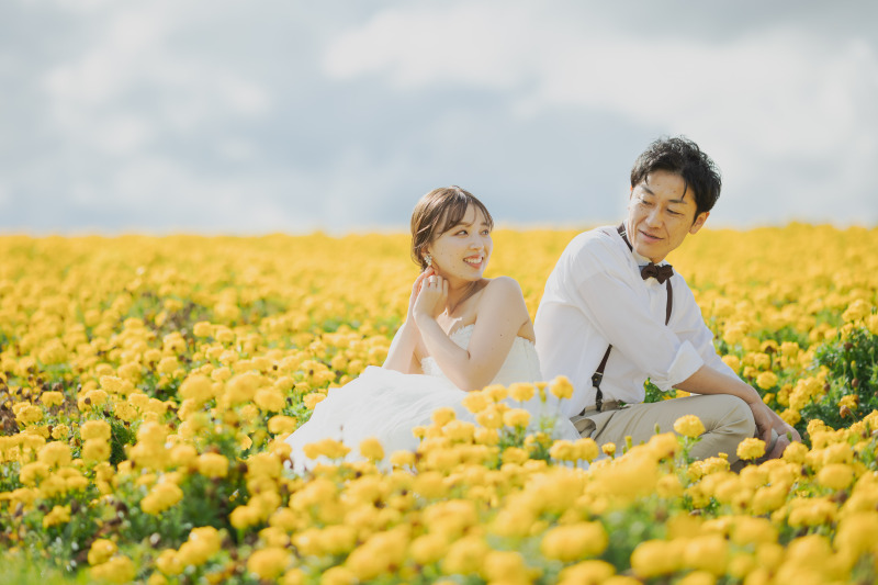 美瑛・富良野のカラフルなお花畑でロケーション撮影♫