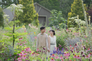 季節によって変化する！北海道ガーデンでウェディングフォト