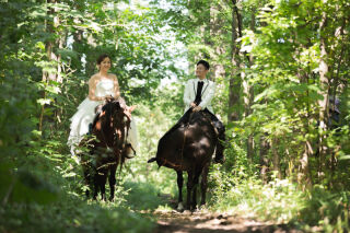 クラークホースで乗馬体験&times;ウェディングフォトを！！
