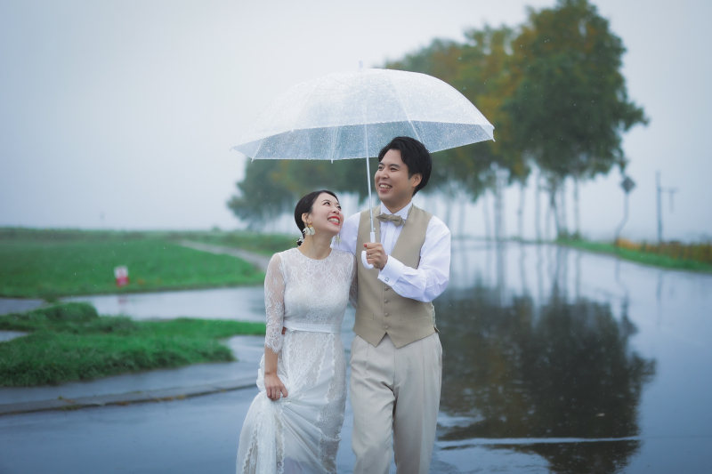もはや特別な景色♡雨の日のウエディングフォト!