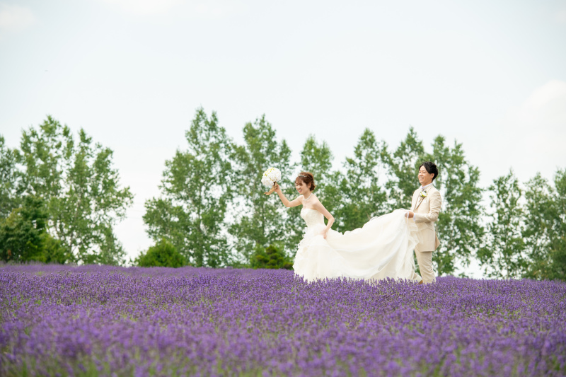 北海道を楽しむお花でフォトウェディング解説