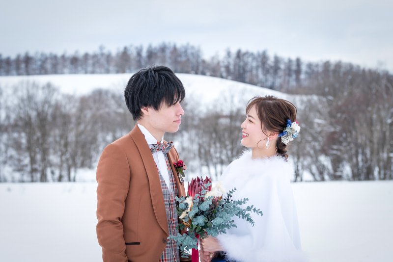冬の北海道で叶えるフォトウェディング