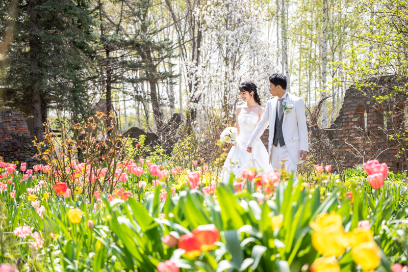 北海道を楽しむお花でフォトウェディング解説2