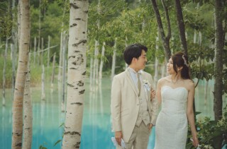 青い池、2ヵ所目こんな感じ