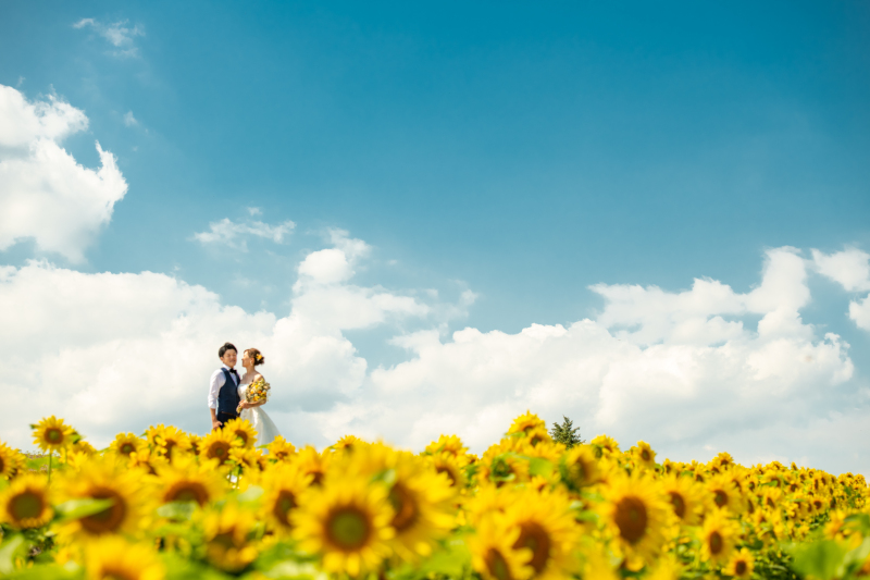 北海道を楽しむお花でフォトウェディング解説