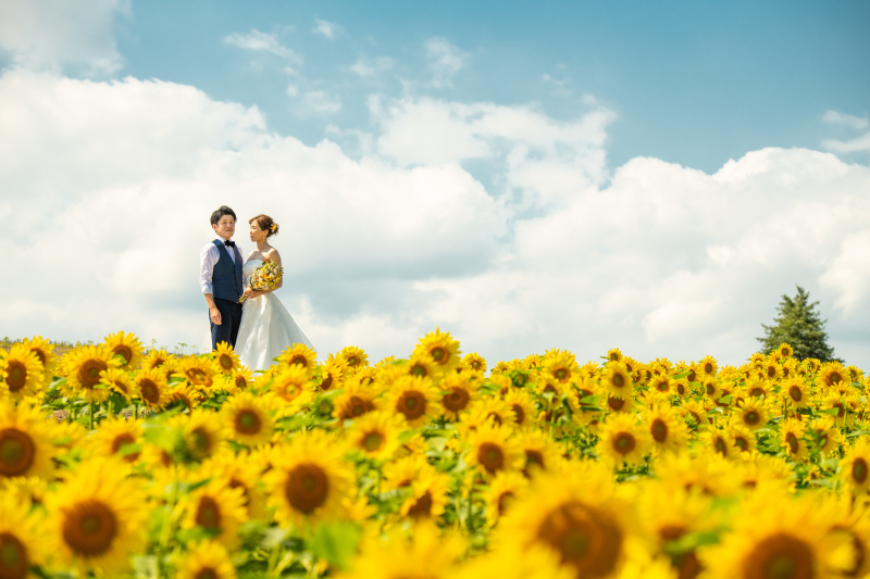 北海道を楽しむお花でフォトウェディング解説2