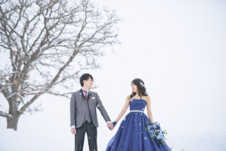 雪原でのフォトウェディング、まだ間に合います