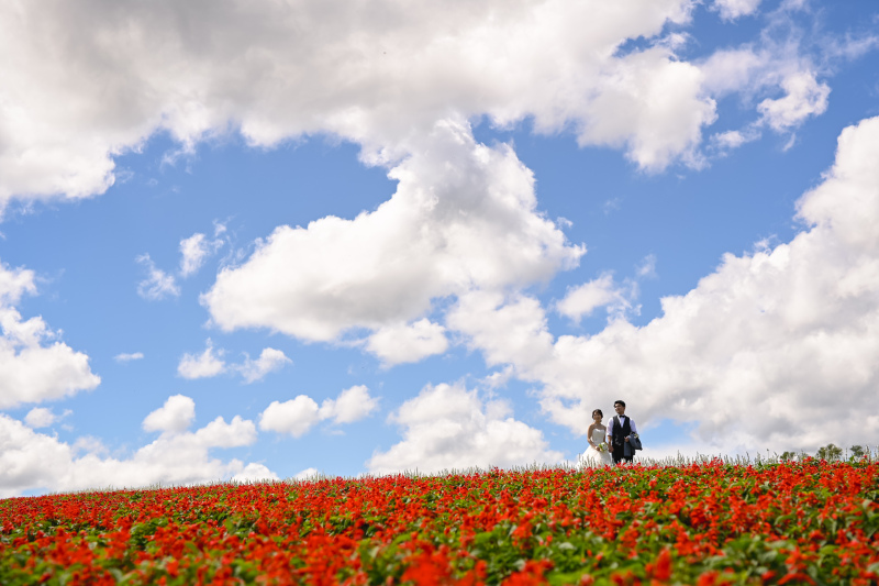 北海道を楽しむお花でフォトウェディング解説2