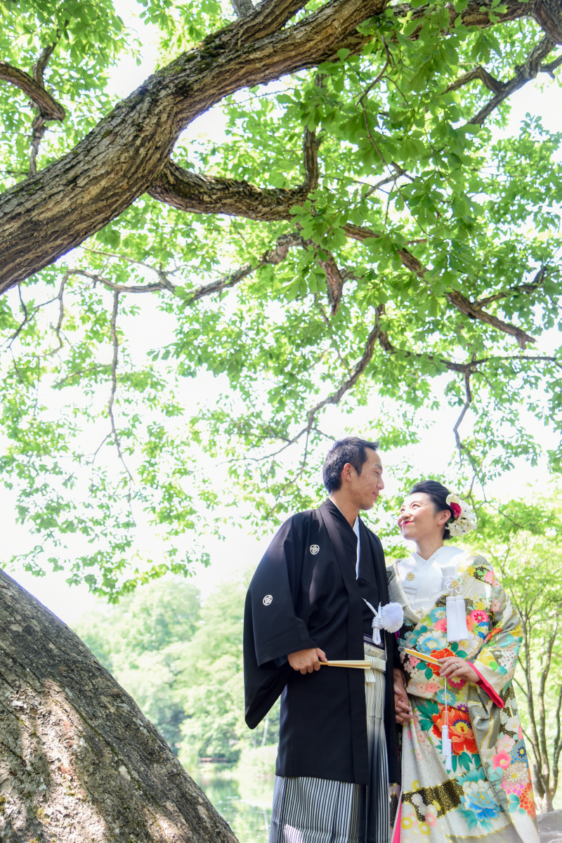 丘のうえ、和装でロケーションフォトグフカボリ２